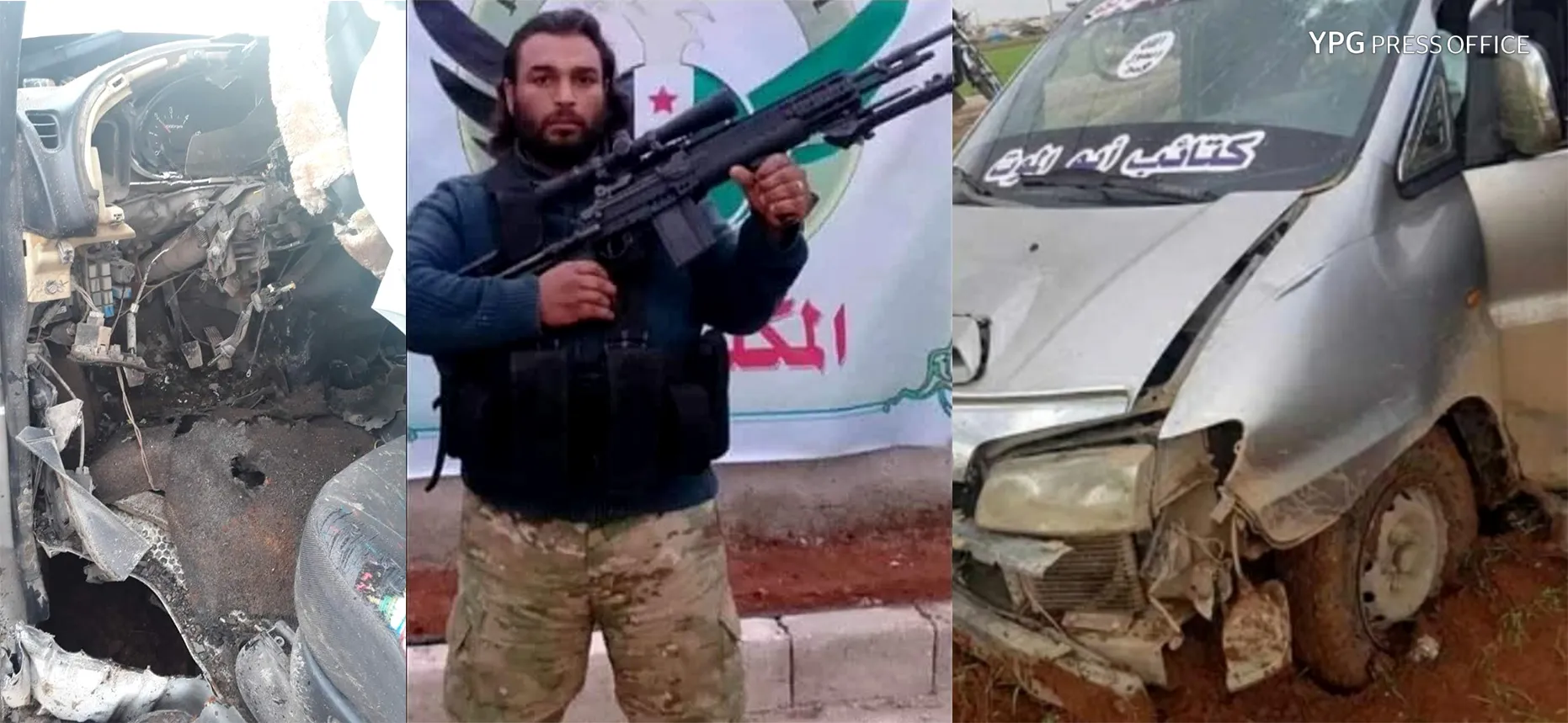 YPG: Serçeteyê koma Sultan Murad û çeteyekî din li Efrînê hatin kuştin