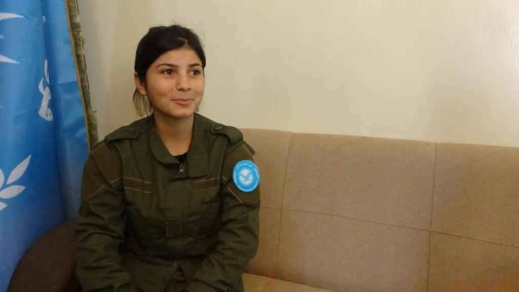 Jinên Reqayê ji bo parastina ewlehiya bajarê xwe dixebitin