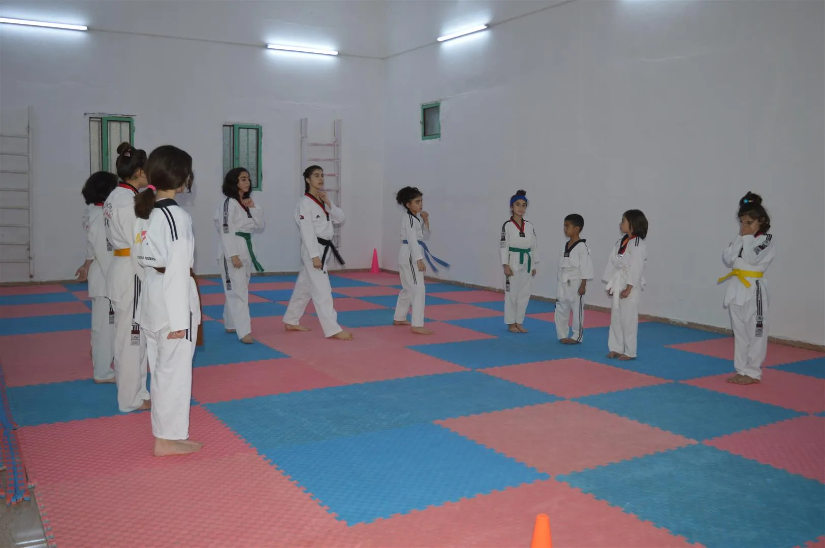 Zarokên Girkê Legê fêrî taykwandoyê dibin