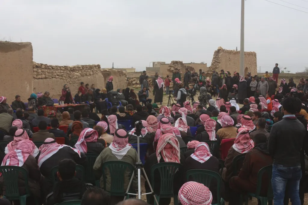 Di civîna gundê Cib Hemza de pêşketinên dawî  hatin nîqaşkirin