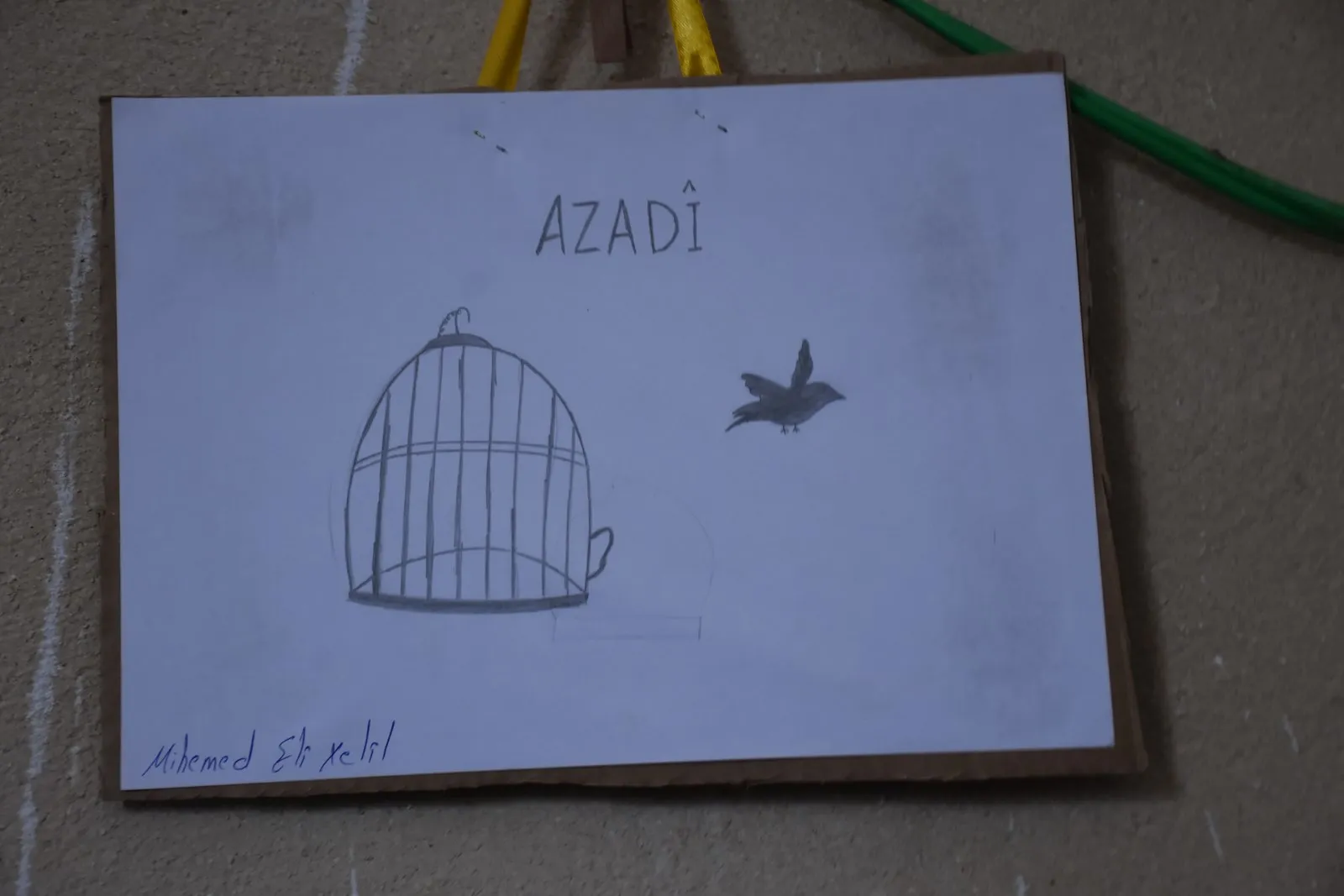 Di wêneyên zarokên Efrînê de daxwaza azadiya Ocalan û ya Efrînê