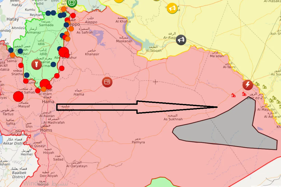 Karwanekî leşkerî yê Îranê ber bi Dêrazorê ve diçe