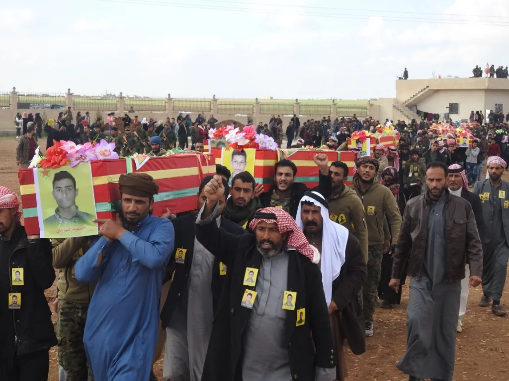 Şehîdên "Şerê Tinekirina Terorê" li Girê Spî hatin oxirkirin