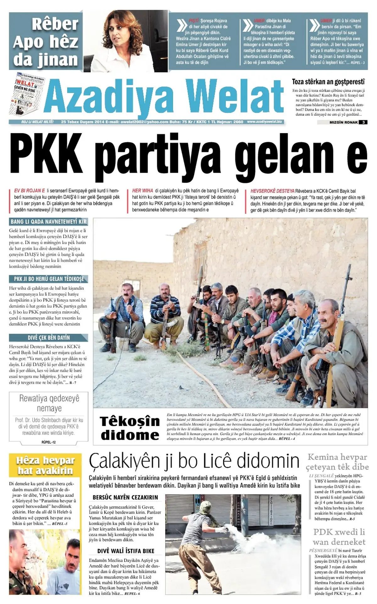Azadiya Welat arşîvên xwe diweşîne