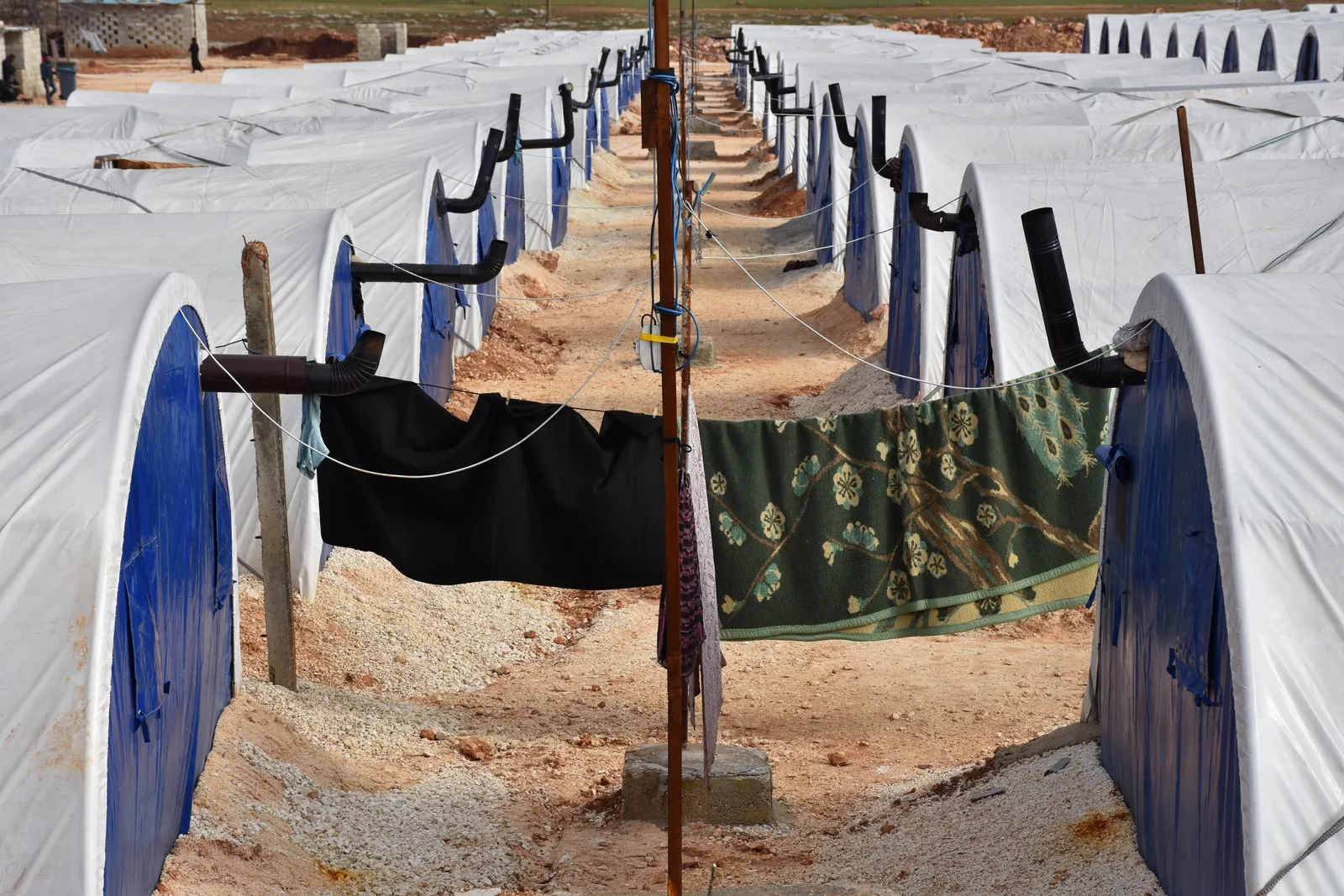 Kampa Vegerê koçberên ji Efrînê pêşwazî dike