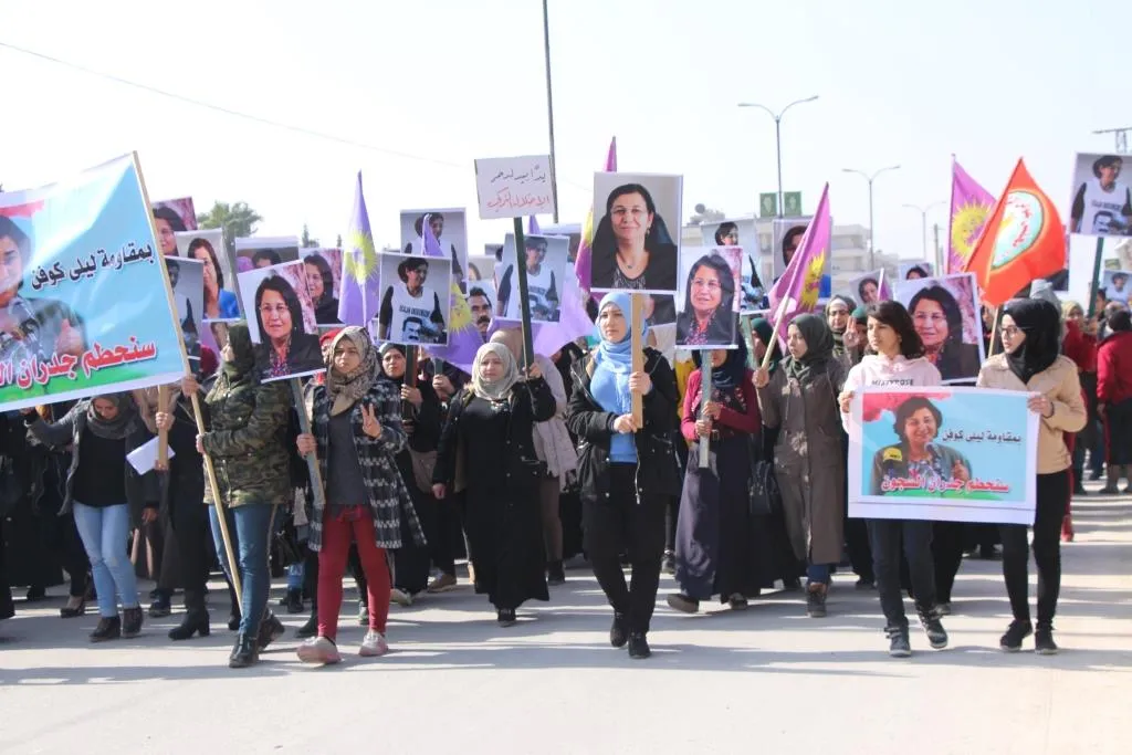 Jinên Minbicê destek da Leyla Guven