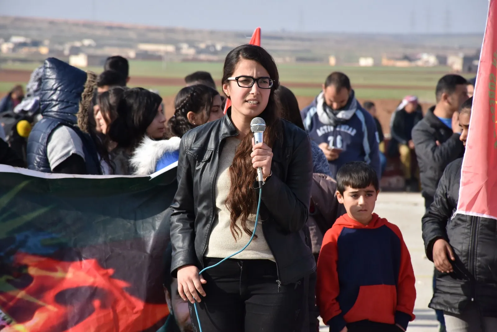 Ciwanên Efrînê li dijî dagirkeriya Tirkiyê meşiyan