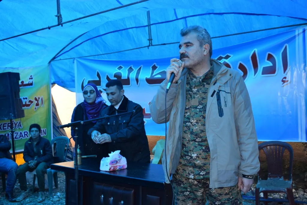 Di bin konê çalakiyê de: Em ê xaka xwe ji  êrîşan biparêzin