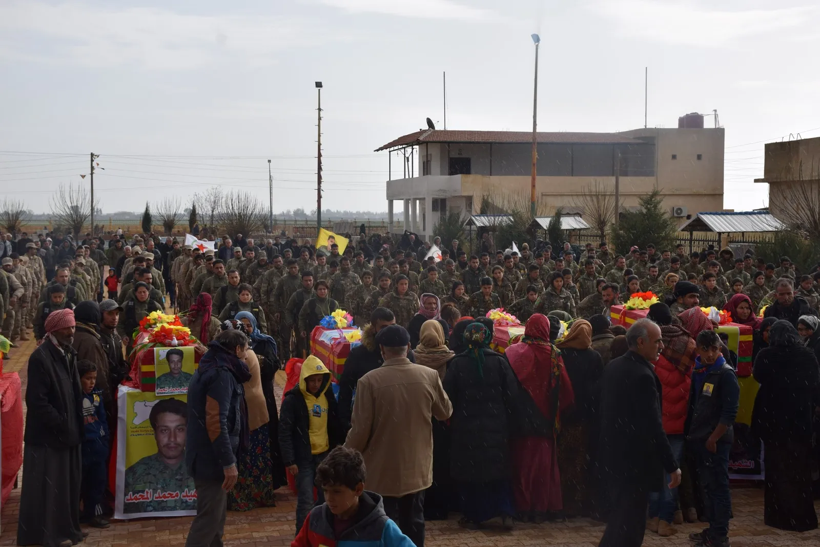 Cenazeyê şehîdên Pêngava Bagera Cizîrê li Hesekê hatin veşartin
