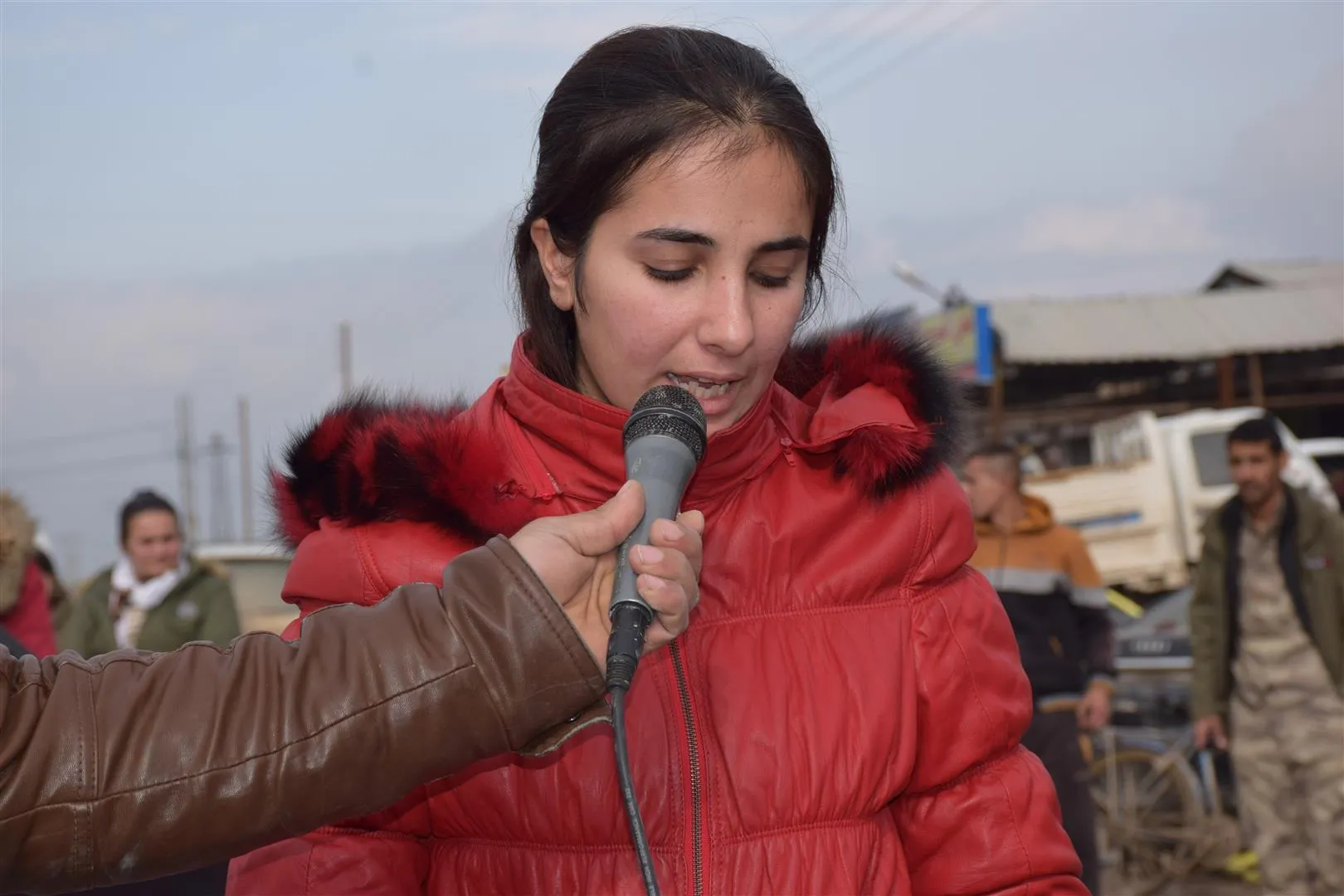 Ciwanên Hesekê li dijî dagirkeriya Tirkiyê meşiyan