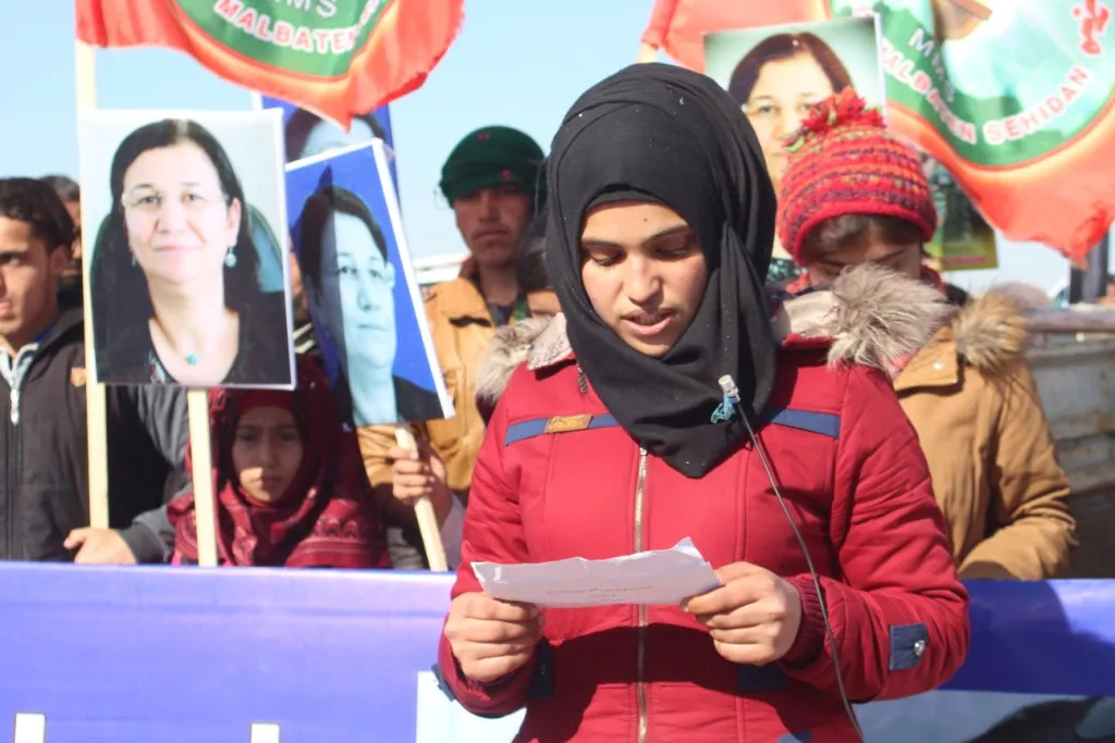 Şêniyên Sirînê ji bo Leyla Guven meşiyan