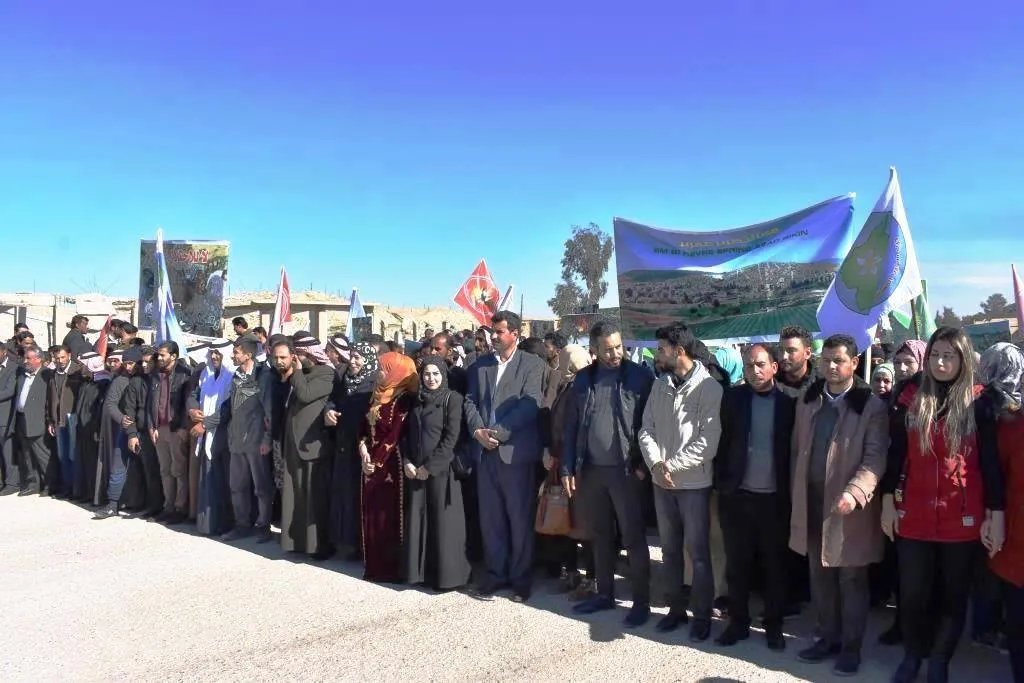 Li Dêrazor û Minbice dagirkeriya Tirkiyê hate protestokirin