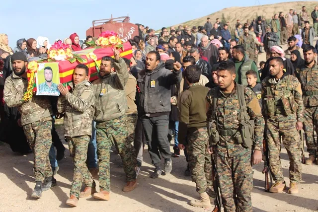 Şehîdê QSD‘ê Dilşêr li Tirbespiyê hate veşartin