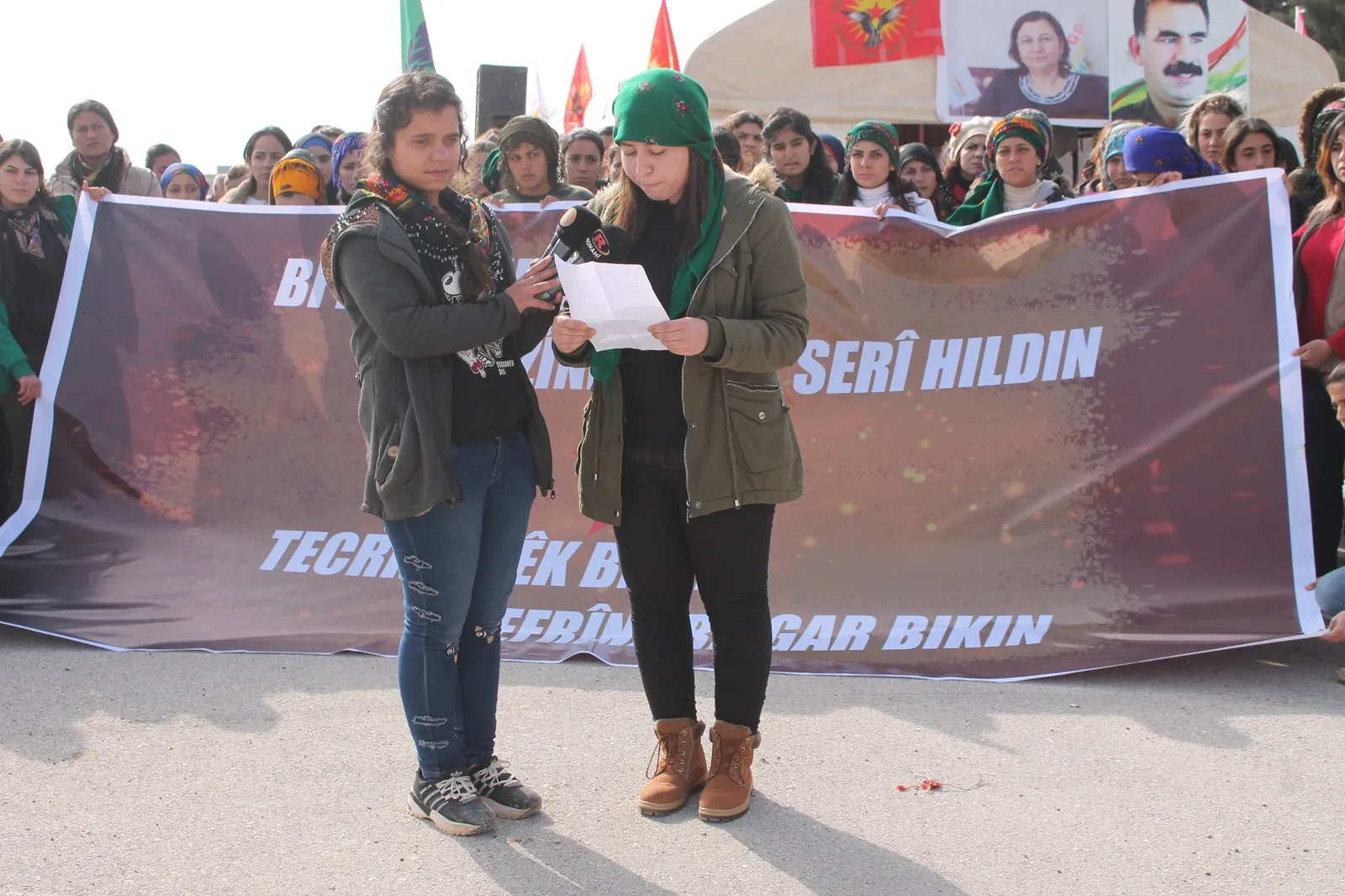 Ciwanên herêma Efrînê li dijî tecrîdê çalakiya kon dan destpêkirin