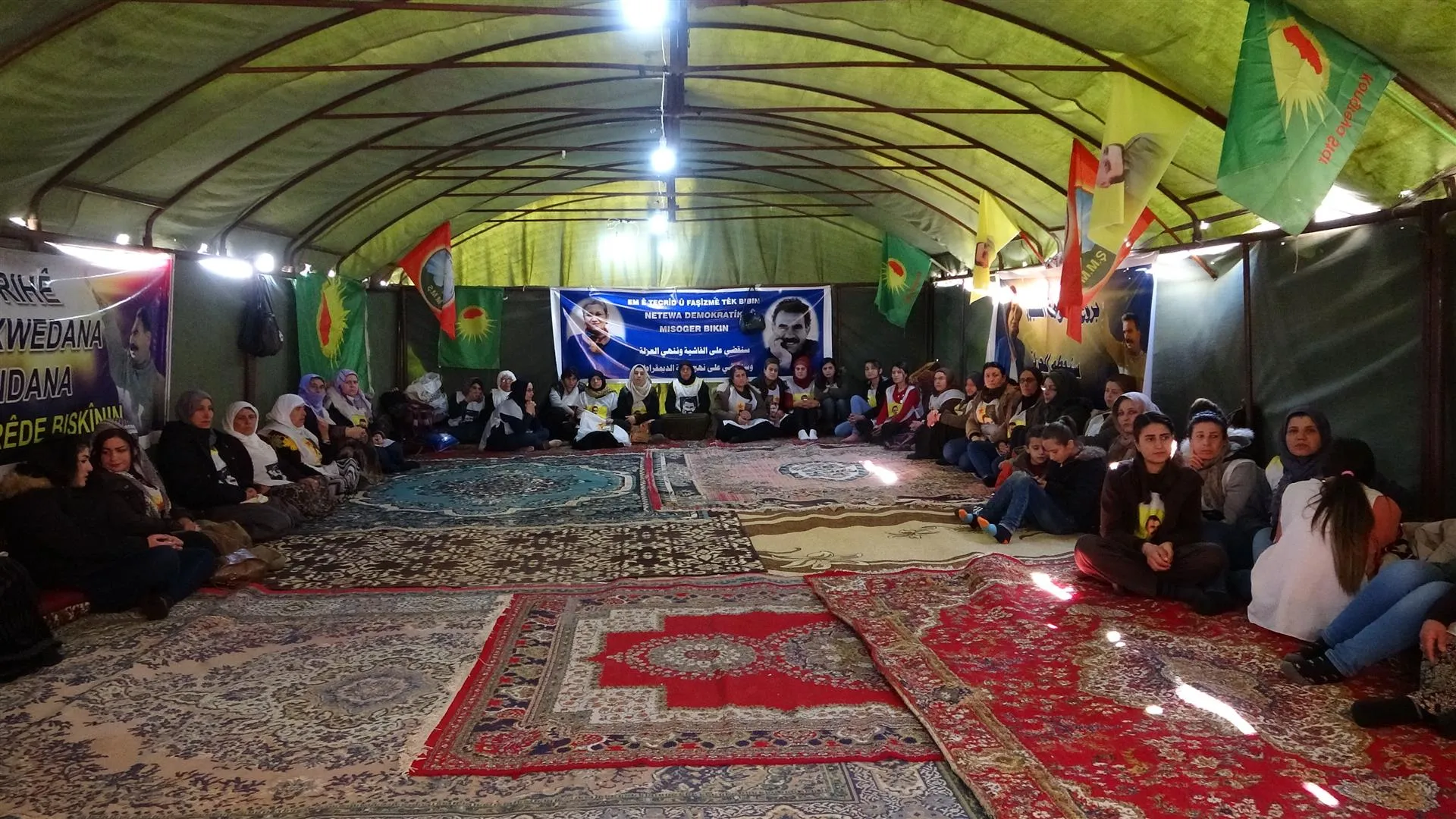 Li Dêrikê çalakiya greva birçîbûnê dest pê kir