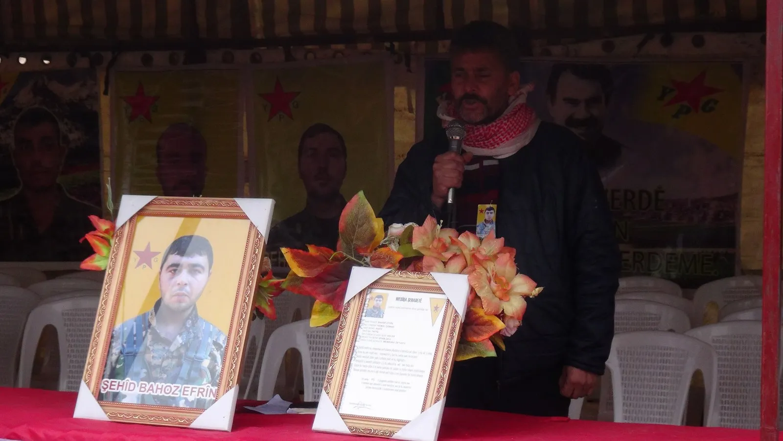 Sersaxî ji malbata şehîd Bahoz Efrînê re hat xwestin