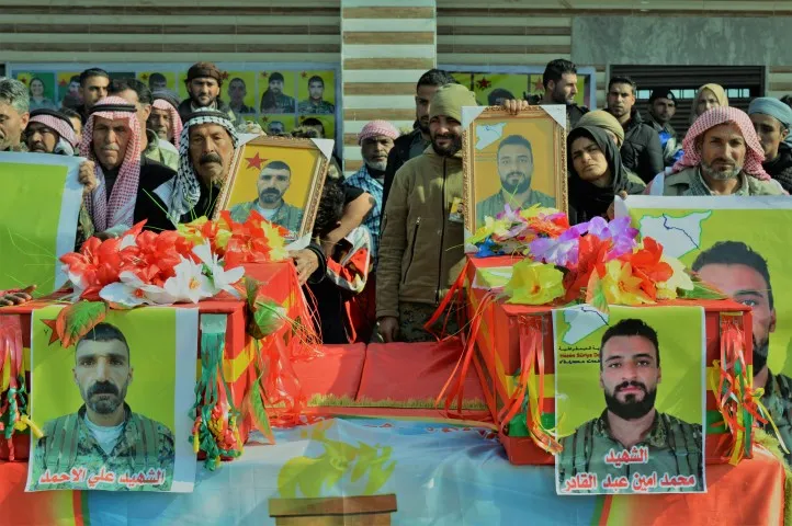 Cenazeyê şehîd Abdullah û Egîd li Til Temirê hatin veşartin