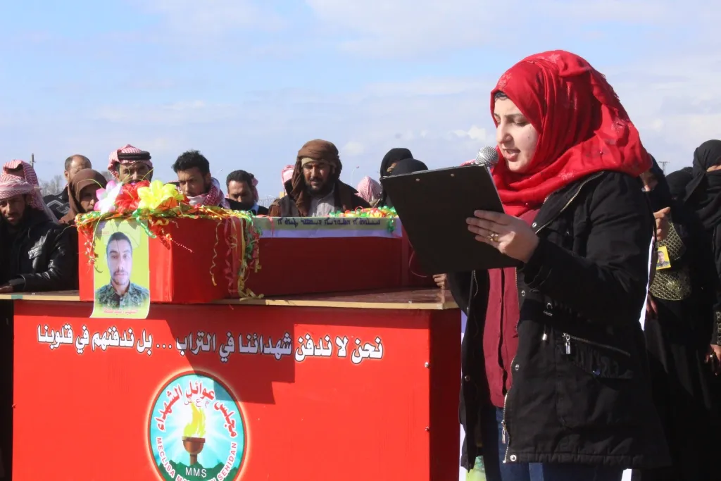 Şehîdên QSD‘ê li Tebqa û El-Keramê hatin veşartin