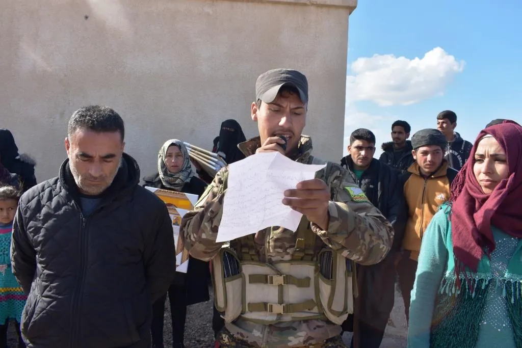 Şehîdên Şerê Tinekirina Terorê li Dêrazorê hatin veşartin
