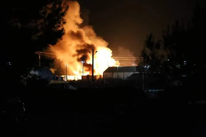 Li kampa Holê di depoyeke cereyên gazê de teqînek pêk hat