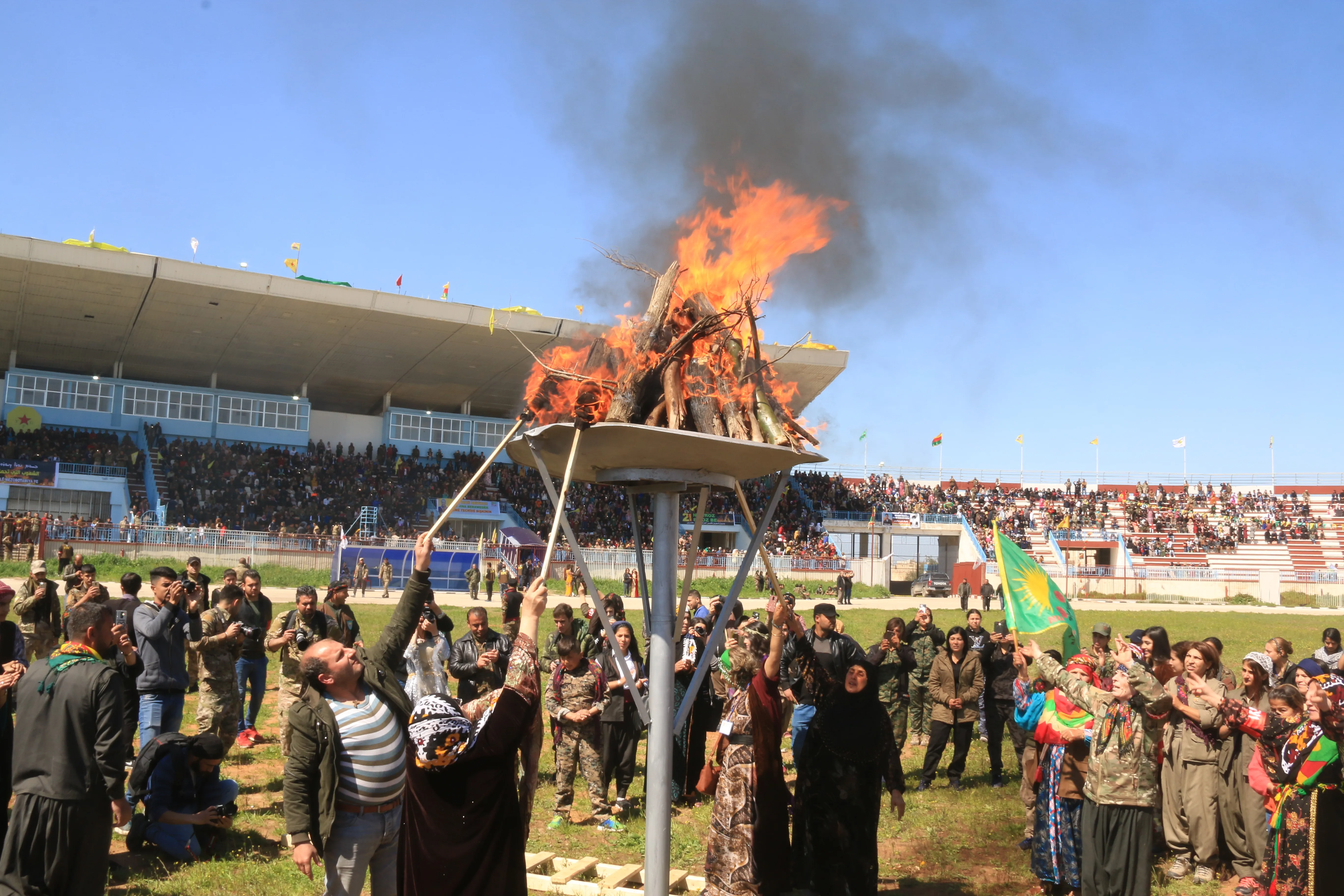 Li Hesekê pîrozbahiya Newrozê dest pê kir