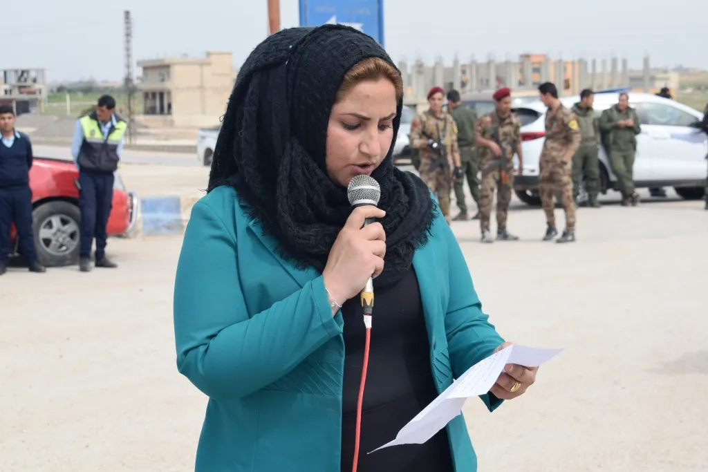 PYD’ê ji bo piştgiriya Leyla Guven çalakiyek li dar xist