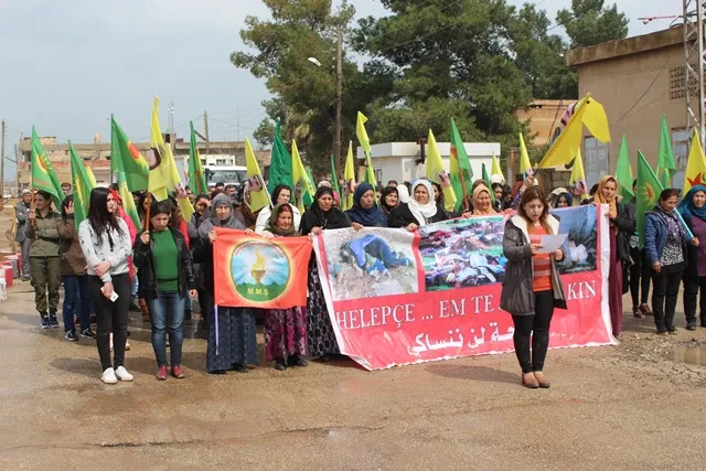 Li bajarên herêma Cizîrê û Kampa Serdem şehîdên Helebçeyê hatin bibîranîn