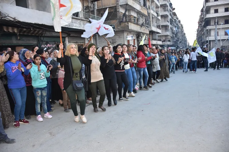 Şêniyên Hesekê, Heleb û Til Hemîsê jî serkeftina QSD’ê pîroz kirin