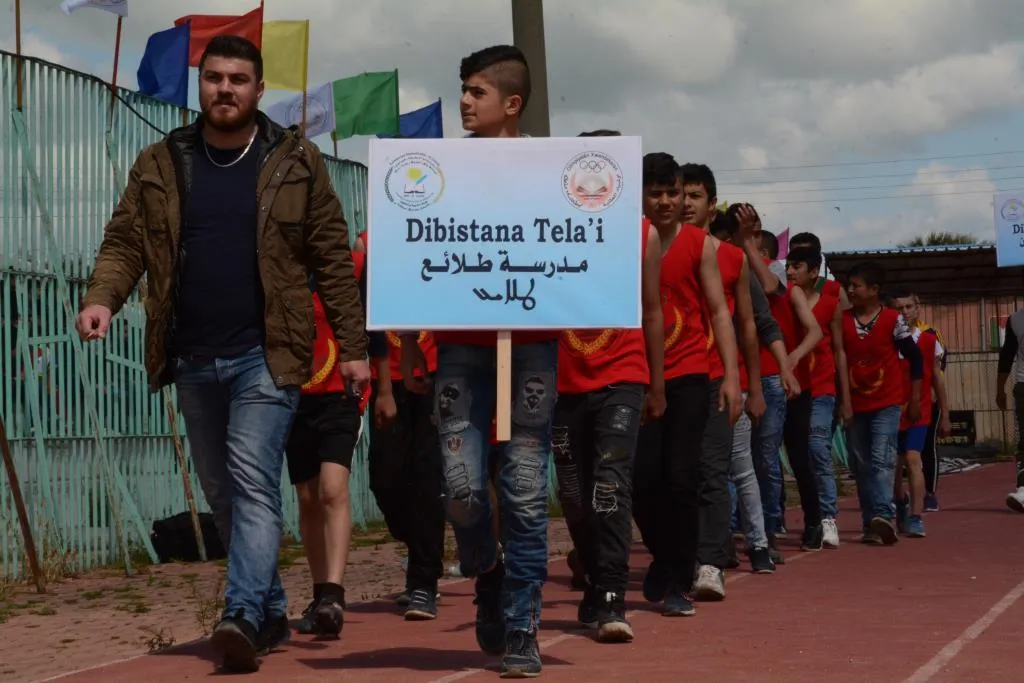 Yekemîn Pêşbirkên Sporê yên Xwendekaran ên Qamişlo li dar ket