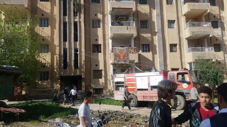 Li Qamişlo depoya mazotê teqiya: Du kes şewitîn