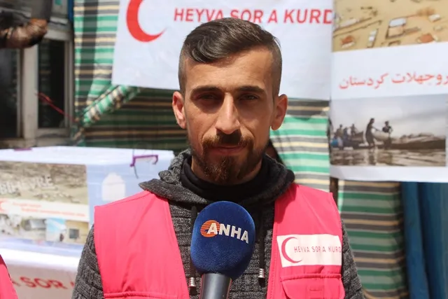 Pêkhateyên Tirbespiyê alîkariyê ji Rojhilatê Kurdistanê re kom dikin