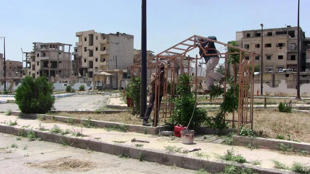 Şaredariya Gel baxçeyan Reqayê ji nû ve çêdike