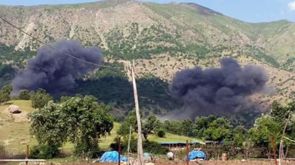 Artêşa Tirk herêma Barzan bombebaran kir