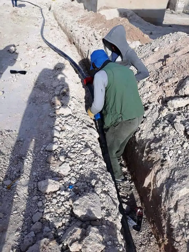 Şaredariya Girê Spî tora avê ya taxa Ebû Kiraya bi dawî kir