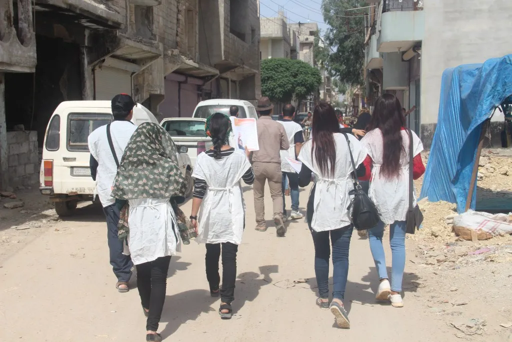 Rewşenbîrên Kobanê têkildarî tecrîdê belavok belav kirin