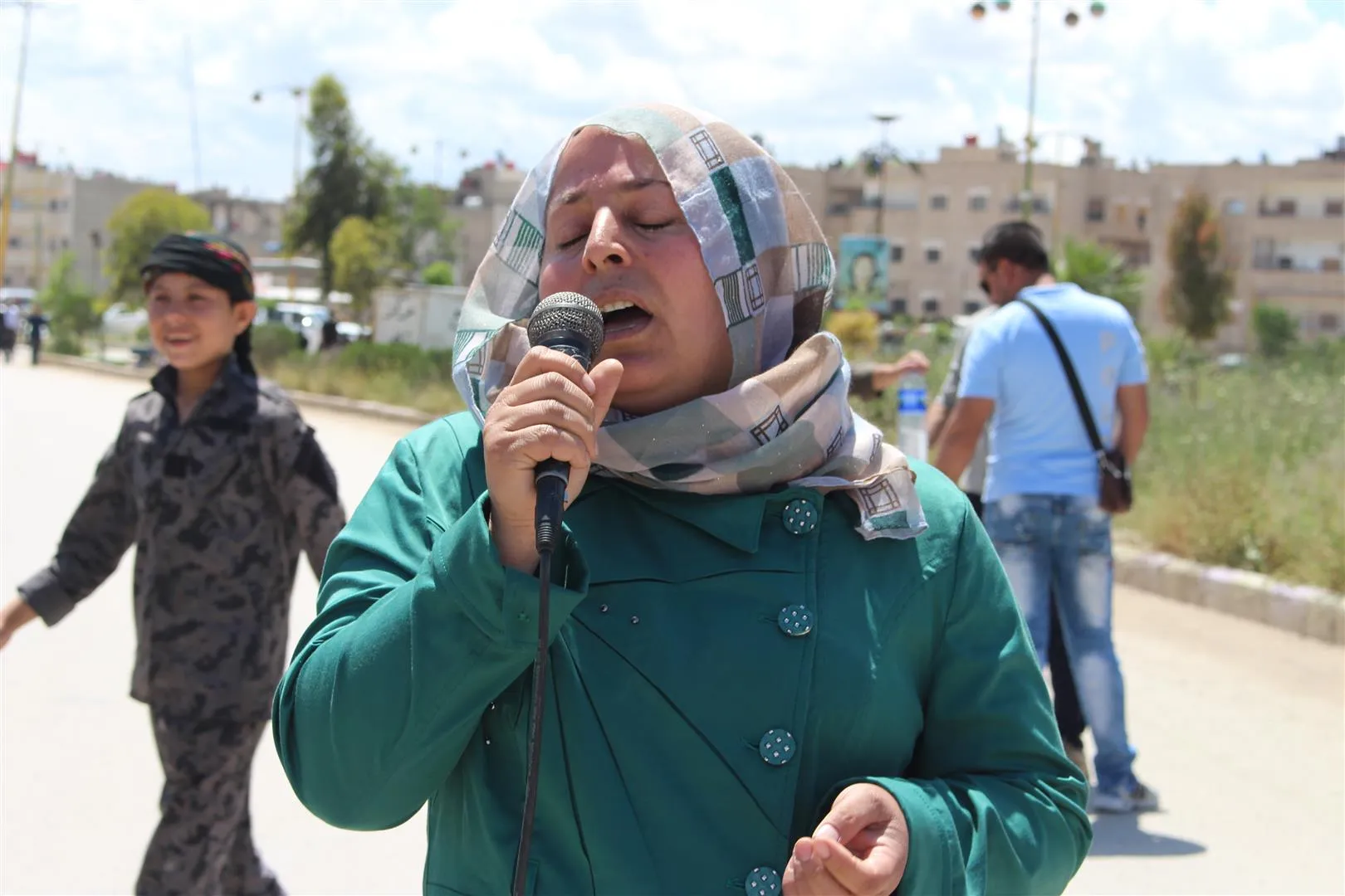 Li Hesekê li dijî dagirkeran xwepêşandan