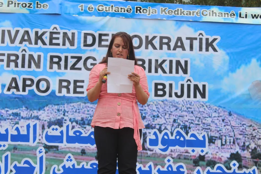 Di pîrozbahiyên 1’ê Gulanê de teqezkirina têkoşîna li dijî dagirkeriya Tirk