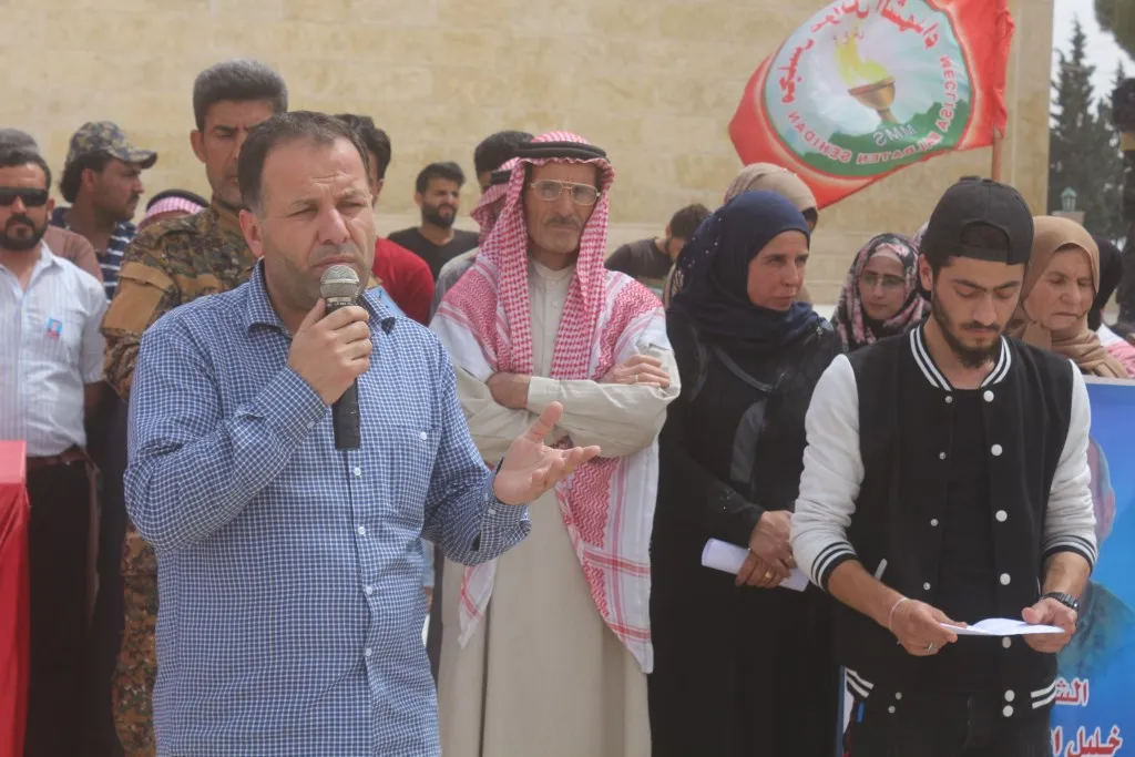 Cenazeyê şehîd Xelîl li Minbicê hat veşartin