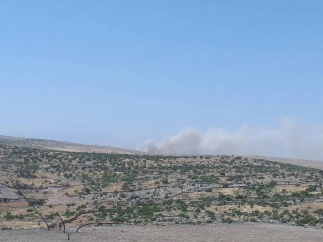 Dagirkeriya Tirk bax û baxçeyên efrîniyan dan ber agir