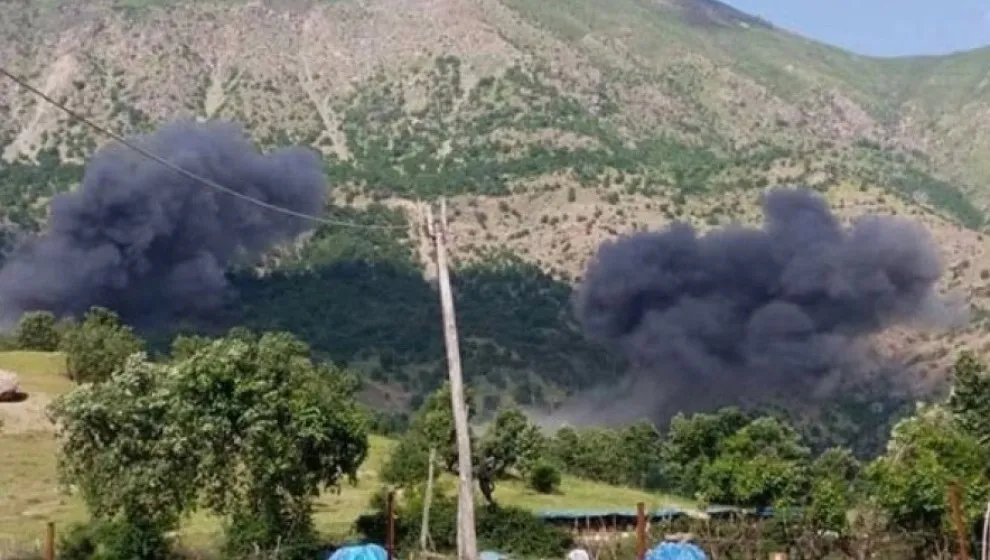 Balafirên şer gundê Navdarok bombebaran dikin