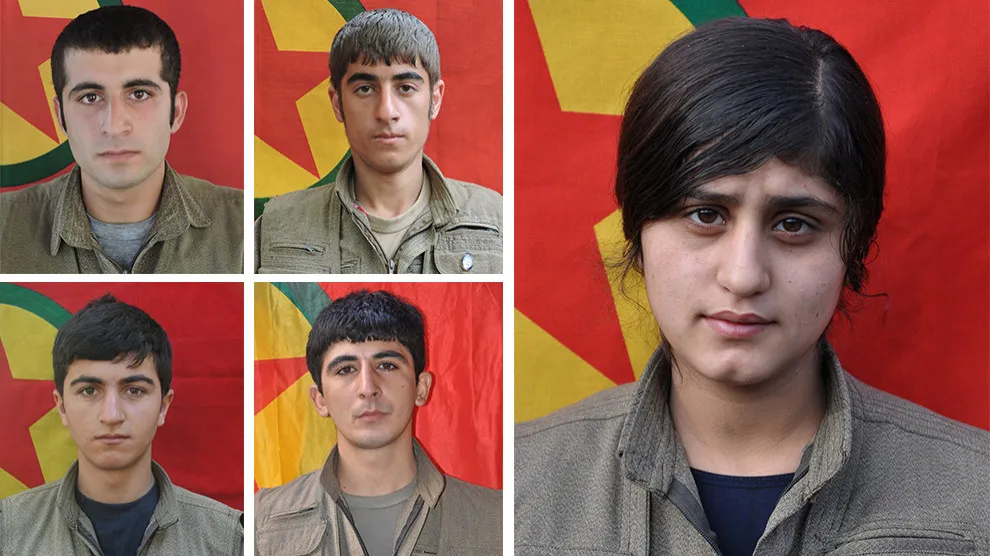 HPG`ê nasnameyên 5 şehîdan eşkere kirin
