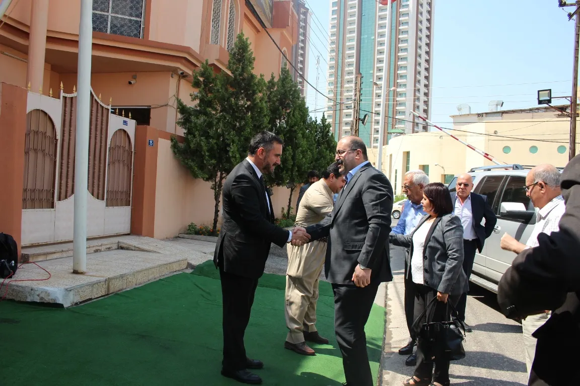 Şandeya Bakur û Rojhilatê Sûriyê serdana Yekgirtûya Îslamî kir