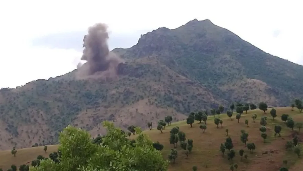 Balafirên şer ên dagirkeriya Tirk  herêma Xakûrkê bombebaran dikin