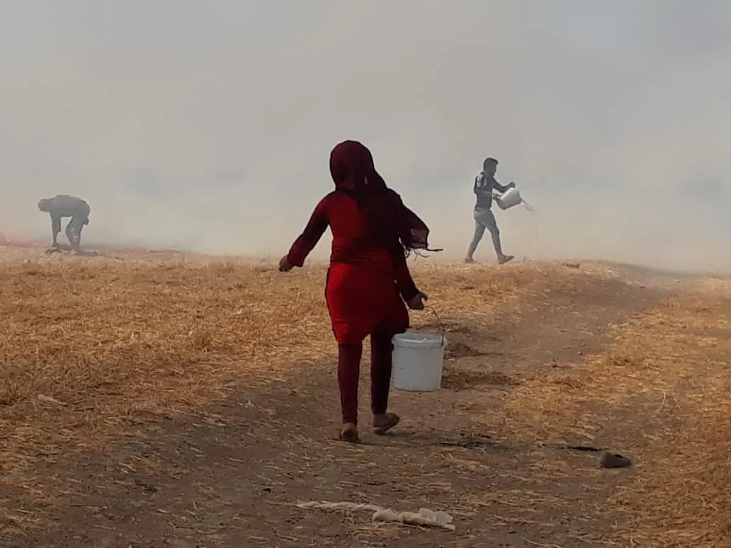 Li Dirbêsiyê û Til Hemîsê agir bi zevî ket