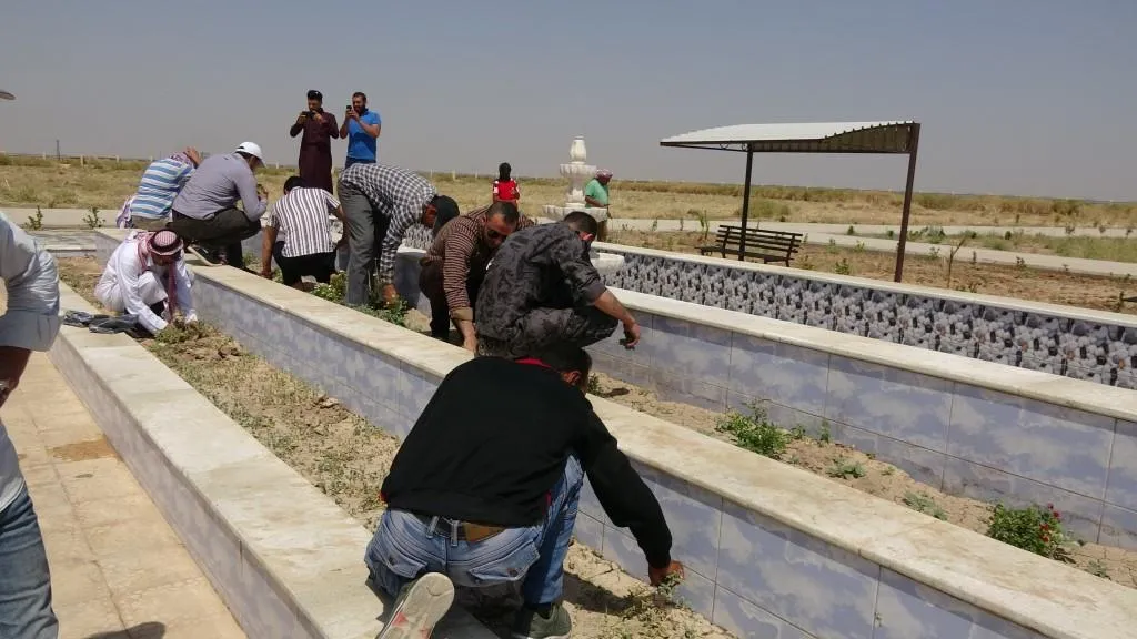 Şêniyên Til Hemîsê Goristana Şehîdan paqij kirin