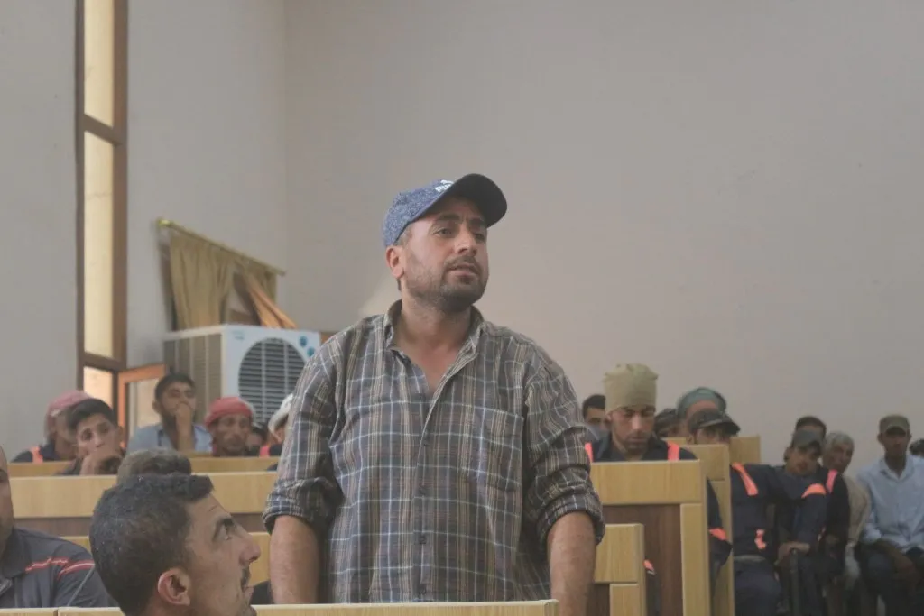 Karkerên paqijiyê li Minbicê hatin xelatkirin