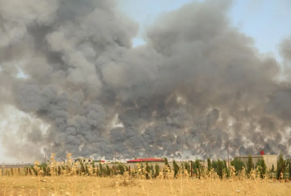 Rejîma Sûriyê rê nade ku şewata li Qamişlo were vemirandin