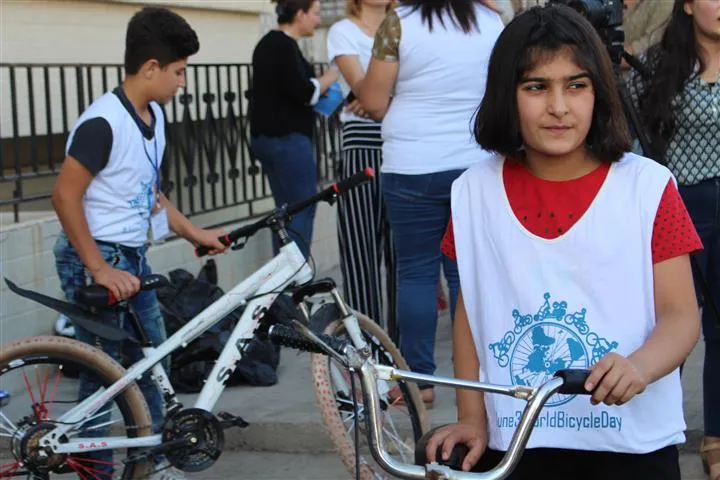 Li Qamişloyê pêngava teşwîqkirina ajotina bisikletan