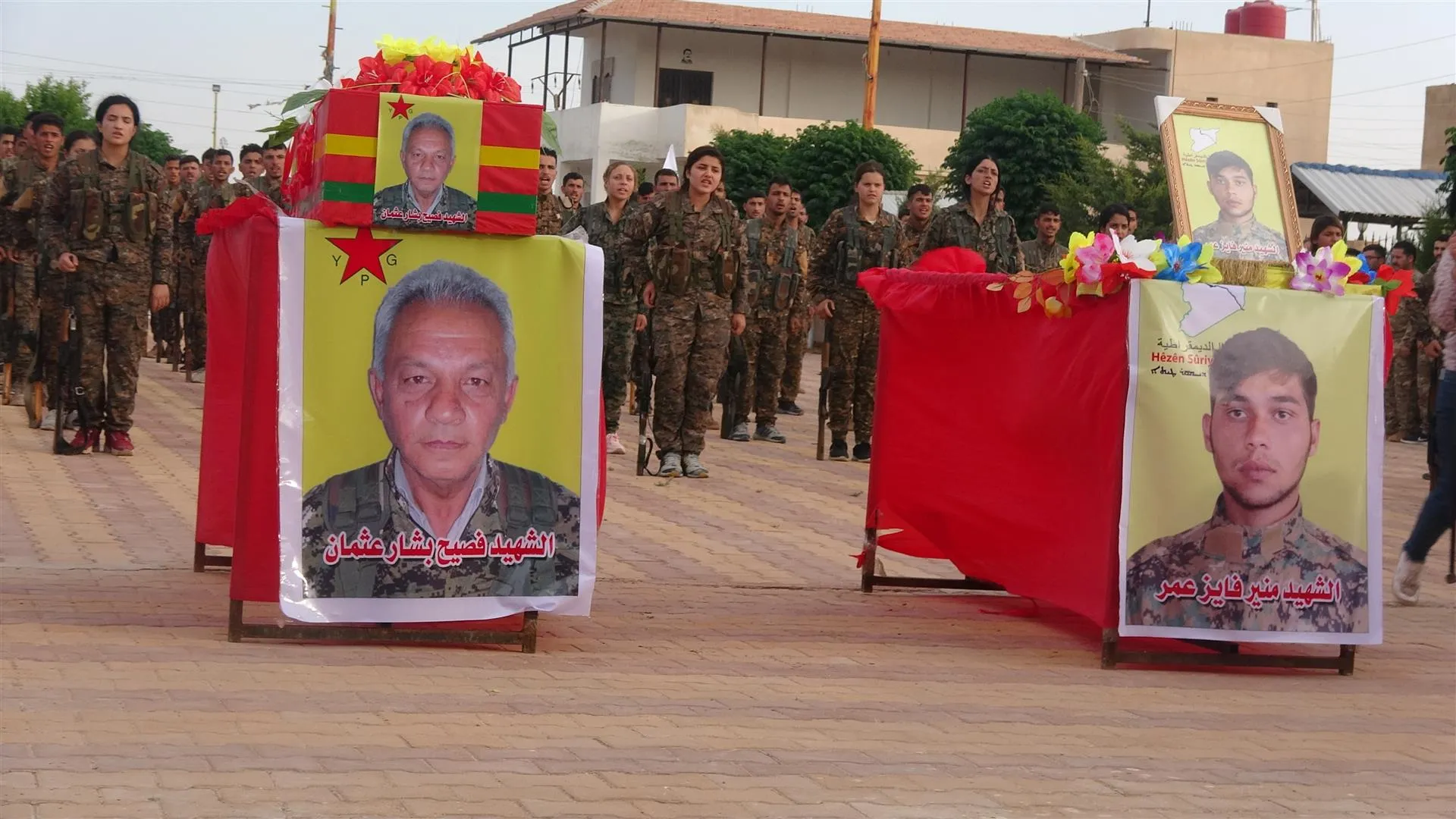 Şehîdê YPG‘ê Fesîh bi merasîmekê li Hesekê hat veşartin