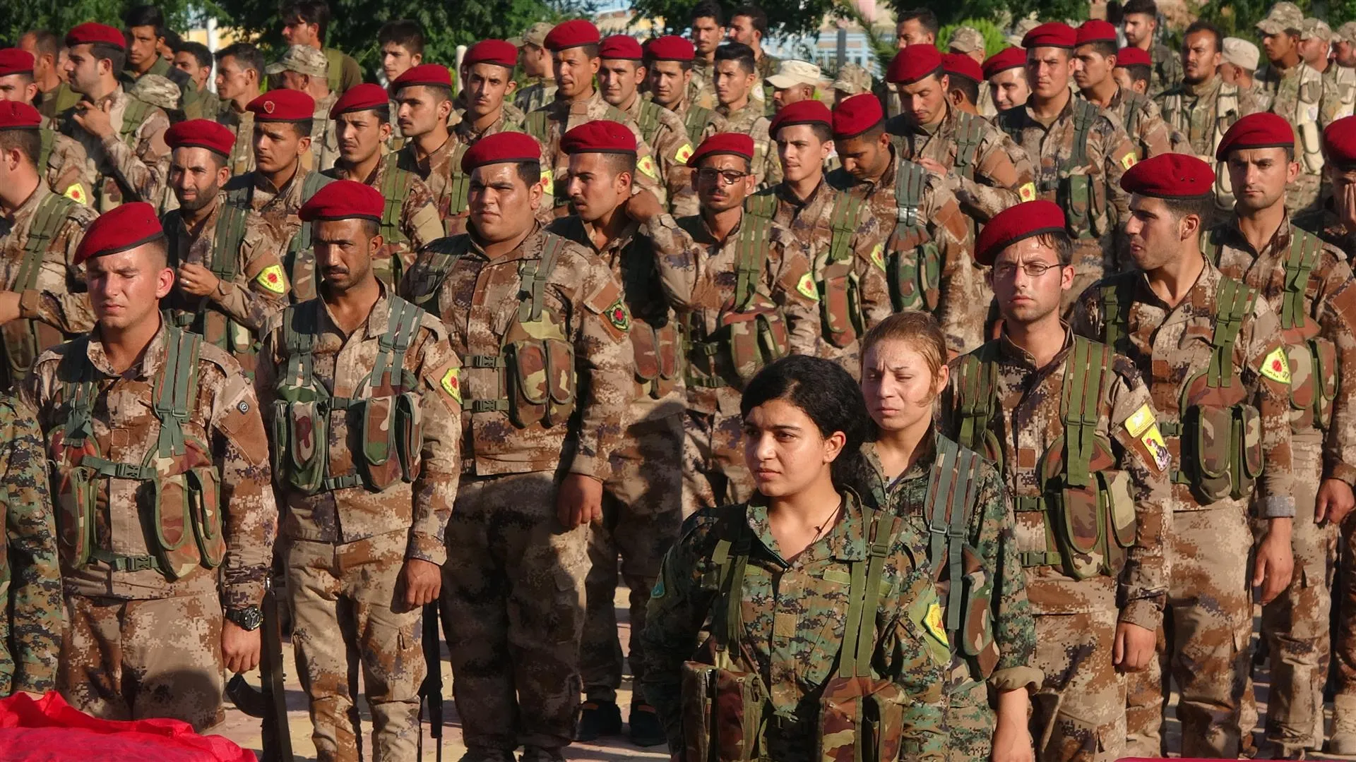 Cenazeyên du şehîdan li Hesekê hatin veşartin